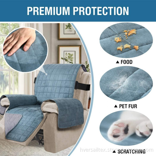 Suede Recliner Protector with Elastic Strap